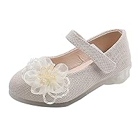Simple Apparel Girls Sandals Children Shoes Pearl Flower Princess Shoes Dance Shoes Snowflake Slippers Girls