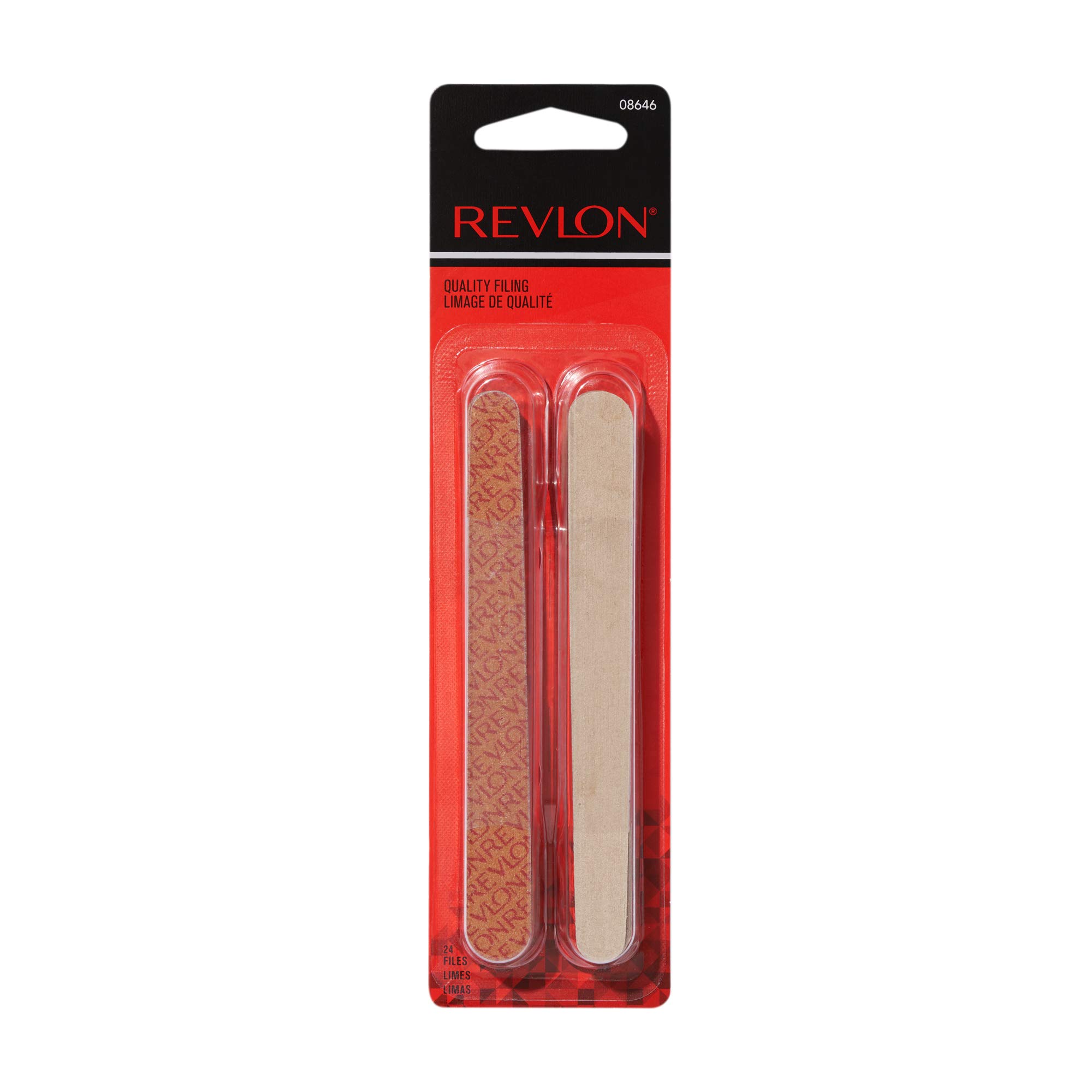 Revlon Compact Nail File, Dual Sided Nail Care Tool, Smooths & Shapes Nails, Easy to Use, Compact Emery Boards (Pack of 24)