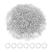UNICRAFTALE About 1000Pcs 5mm Jump Rings 24 Gauge Stainless Steel Open Jump Rings Round Jump Rings Jewelry Accessories for DIY Bracelet Earring Jewelry Making, Necklace Repair