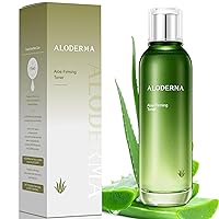 Aloderma Firming Skin Toner with 91% Organic Aloe Vera - Natural Facial Toner for Women with Natural Botanicals to Diminish The Appearance of Fine Lines & Wrinkles - Aloe Vera Facial Toner - 4.2 Oz