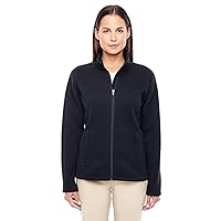 Ladies' Bristol Full-Zip Sweater Fleece Jacket M BLACK