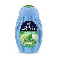 Felce Azzurra Mint And Lime - Refreshing Essence Shower Gel - Blended With Notes Of Musk, Jasmine Petals And Orchids - Intense Formula Leaves Skin Naturally Moisturized And Energized - 8.4 Oz