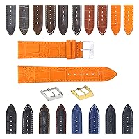 17-18-19-20-21-22-23-24mm Leather Watch Band Strap Compatible with Any Brand Watch