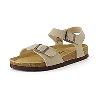 CUSHIONAIRE Women's Lauri Cork footbed Sandal with +Comfort