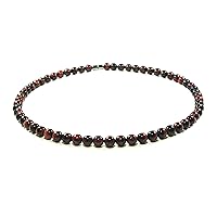 Red Tiger Eye Necklace for Men/Women- Tribal Necklace - easy lock Clasp - Immune System Booster - Strengthen Muscles & Bones - Custom Necklace Length (01: 10mm Red Tiger Eye)