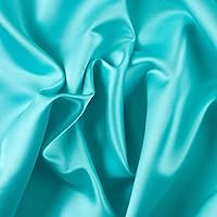 Tiffany Blue Solid Polyester Satin, 59