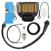 Carbhub 537162101 Ignition Coil Fit for Husqvarna 338, 339, 340, 345, 346, 350, 353, 357, 359, 455, 460, 461 Chainsaws Replace 544047001, 537162101, 537162104, 537162105, 537165404