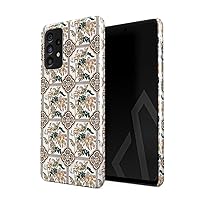 BURGA Phone Case Compatible with Samsung Galaxy A52 - Vintage Flower Pattern for Girls Woman Boho Bohemian Summer Mosaic Pattern Cute Case for Women Thin Design Durable Hard Plastic Protective Case