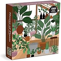 Galison House of Plants 1000 Piece Puzzle in Square Box from Galison - Fun and Botanical 1000 Piece Puzzle, Featuring Artwork from Frankie Penwill, Thick and Sturdy Pieces, Great Gift Idea