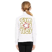 STRETCH IS COMFORT Glitter | Gymnastics| Jacket Mock Neck | Youth Size 4-16