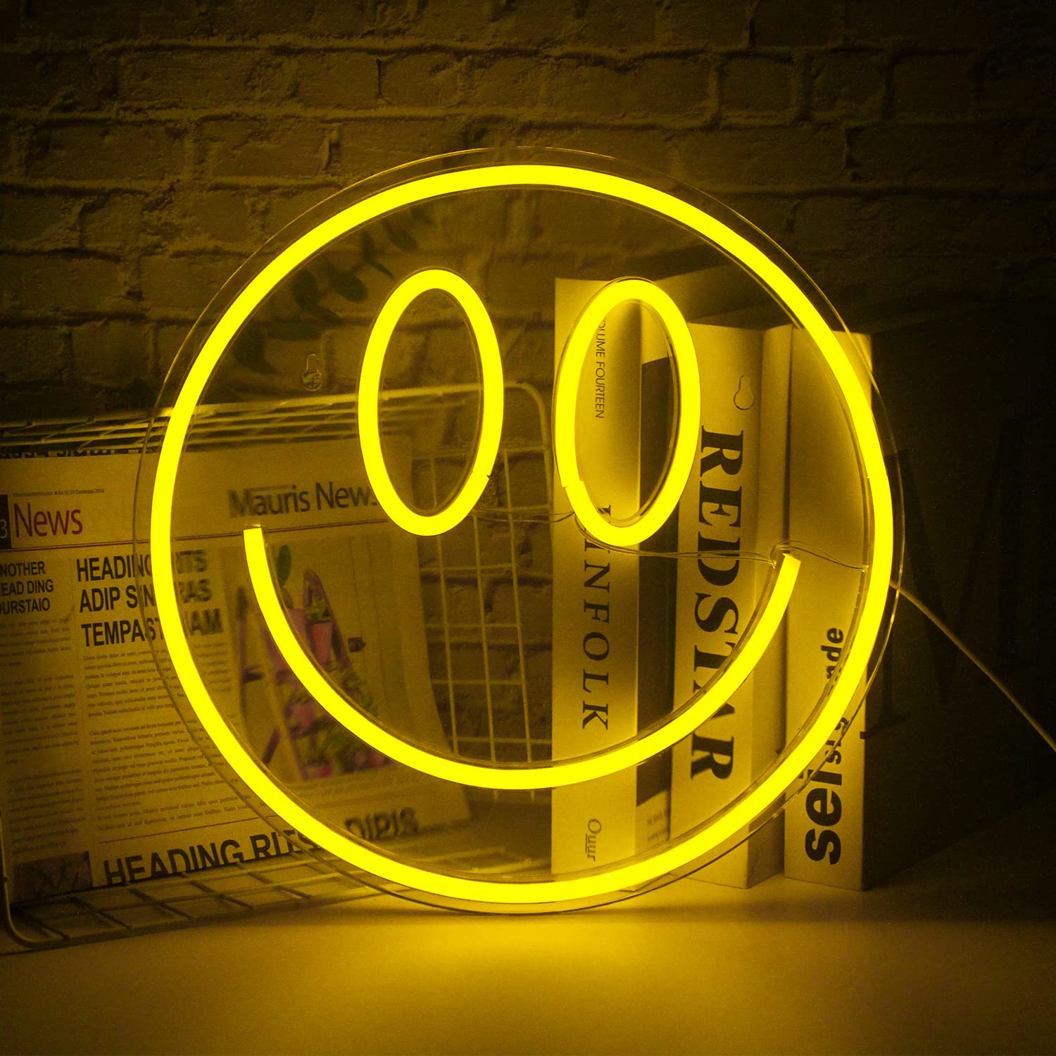 Mua Smile Face Neon Sign Led Neon Light Wall Decor Smile Face Light Up Signs  Usb Powered Yellow Neon Signs For Bedroom Kids Room Wedding Party  Decoration Trên Amazon Mỹ Chính Hãng