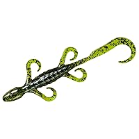 YUM Lizard Ultimate Finesse Lizard Soft Plastic Swim-Bait Bass Fishing Lure with Curly Legs and Tail