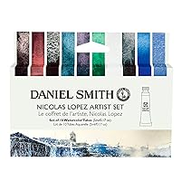 Daniel Smith Transparent Watercolor Paint, Extra Fine Nicholas Lopez Artist, 10 Colors, 16.4 ft (5 m), No. 2, 285610443