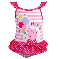 Peppa Pig Girls One Piece Bathing Suit Toddler to Little Kid