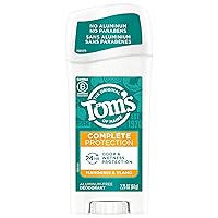 Tom's of Maine Complete Protection Aluminum-Free Natural Deodorant for Women, Mandarin & Ylang, 2.25 OZ