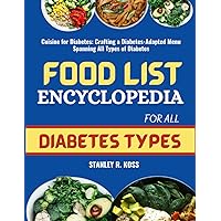 FOOD LIST ENCYCLOPEDIA FOR ALL DIABETES TYPES: Cuisine for Diabetes: Crafting a Diabetes-Adapted Menu Spanning All Types of Diabetes