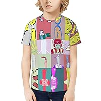 Goodnight Punpun Boys and Girls T-Shirt Novelty Fashion Tops Kids Shirt Anime Short Sleeves