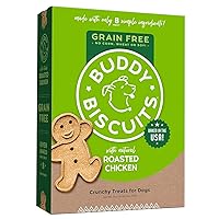 Buddy Biscuits 14 oz Box of Grain-Free Crunchy Dog Treats Made with Natural Roasted Chicken