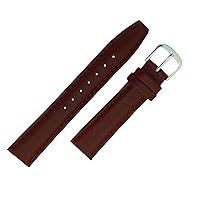 Hadley Roma MS788 19mm Regular Tan Shrunken Grain Leather Men's Watch Band