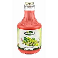 Shemshad Sour Grape Juice 32 FL OZ Persian Verjus (Abghooreh) Not from Concentrate Kosher Made in USA - Natural