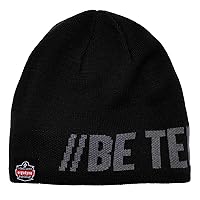 Ergodyne mens Tenacious Beanie Hat, Black, One Size US
