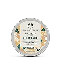 The Body Shop Almond Milk Body Butter – Hydrating & Moisturizing Skincare for Dry and Sensitive Skin – Vegan – 1.7 oz