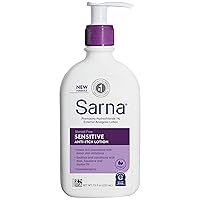 Sarna Sensitive Steroid-Free Anti-Itch Lotion for Dry Irritated Skin, Fragrance Free - 7.5 Fl Oz