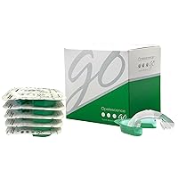 Go - Prefilled Teeth Whitening Trays - Original 15% - (4 Treatments) - Hydrogen Peroxide - Cool Mint - Made by Ultradent. 4PK-GO-15