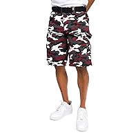 G-Style USA Men's Relaxed Fit Belted Cargo Shorts