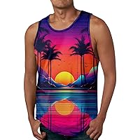 Mens Tank Top Undershirt Beach Tank Tops for Men Tank Top for Men Men Tank Tops Beach Funny Hawaiian Shirts for Men