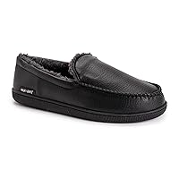 Muk Luks Men's Moccasin-Black Slip-On Loafer