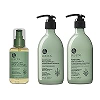 Luseta Rosemary Mint Strengthening Shampoo and Conditioner Set 16.9oz with Hair Serum 3.38oz
