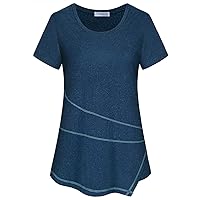 Vldnery Women's Running Workout Tops Moisture Wicking Athletic Quick Dry Loose Fit Yoga Top