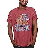 Masters of The Universe TV Series Call Vet Sick Puppies Distressed T-Shirt