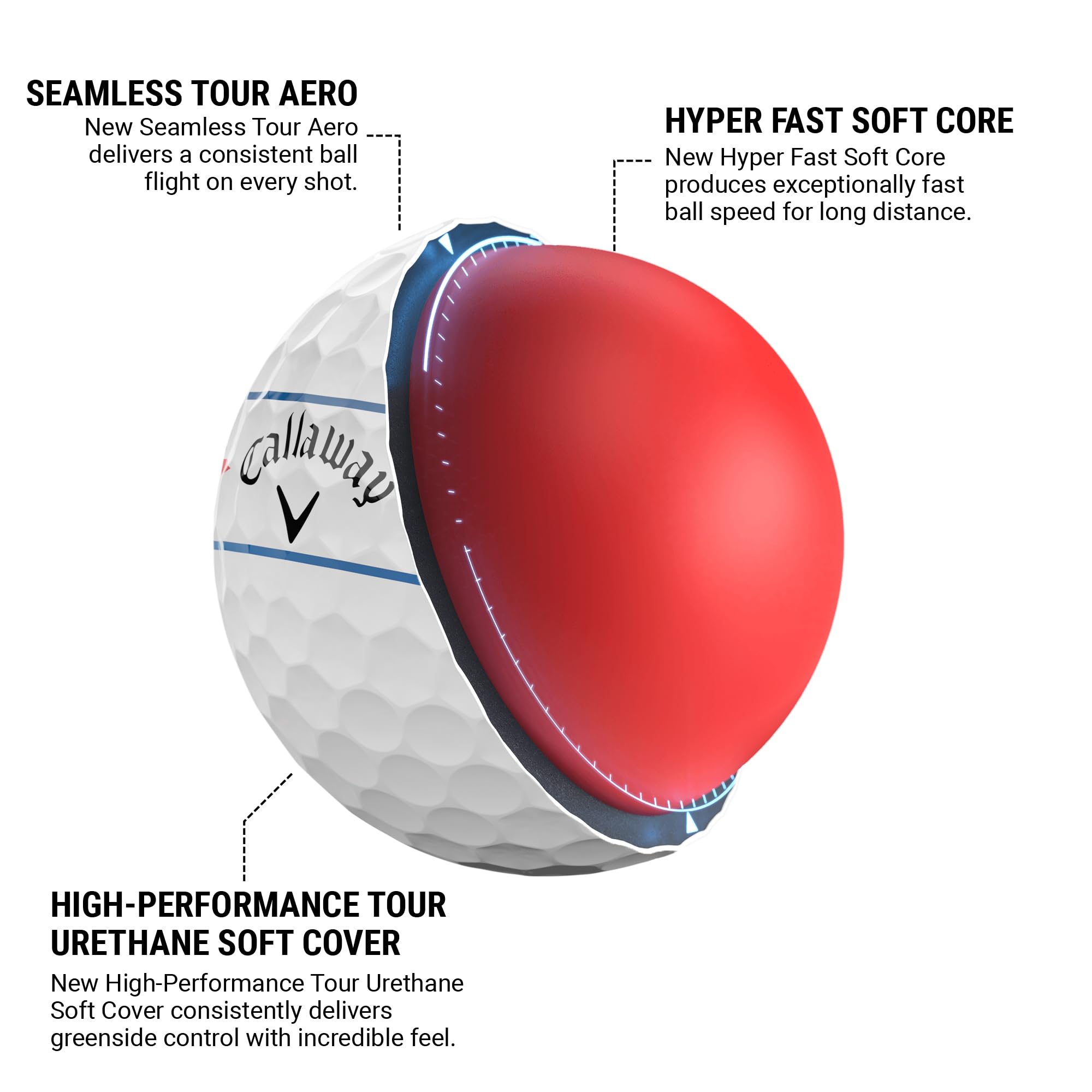 Callaway Golf 2024 Chrome Soft Golf Balls