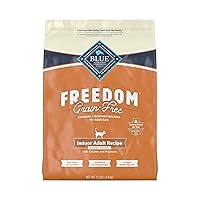 Blue Buffalo Freedom Grain Free Natural Indoor Weight Control Adult Dry Cat Food, Chicken 11-lb