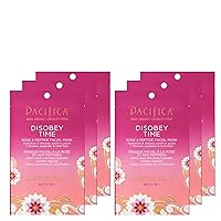 Beauty Disobey Time Peptide Hydrating Facial Sheet Mask | For All Skin Types | 6 Count | Hyaluronic Acid, Rose + Peptides | 100% Cotton Mask | Moisturizing + Calming | Vegan + Cruelty Free