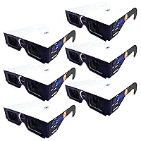 Apostrophe Games Solar Eclipse Safety Goggles - ISO Certified for Direct Sun Viewing - 6 Pack of Safety Glasses