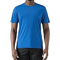 Men's Cool Moisture-Wicking Short Sleeve Athletic Performance T-Shirt Crewneck Running Tee
