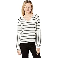 Vince Camuto Womens Bubble Sleeve Pullover Sweater