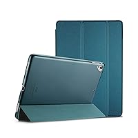 Cover for iPad Pro 12.9 Case 2nd Generation 2017/iPad Pro 12.9 Case 1st Generation 2015, Ultra Slim Lightweight Stand Smart Case Shell with Translucent Frosted Back Cover -Teal
