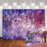 Purple Light Spots Backdrop Dreamy Glitter Dots Halos Photography Background Girl Birthday Party Baby Shower Decor Banner Video Photo Studio Props 8x6FT