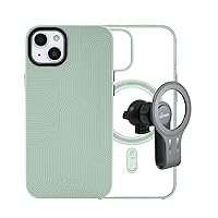 Sonix Case + MagLink Car Mount for MagSafe iPhone 14 and iPhone 13 | ReSonix Forest Green