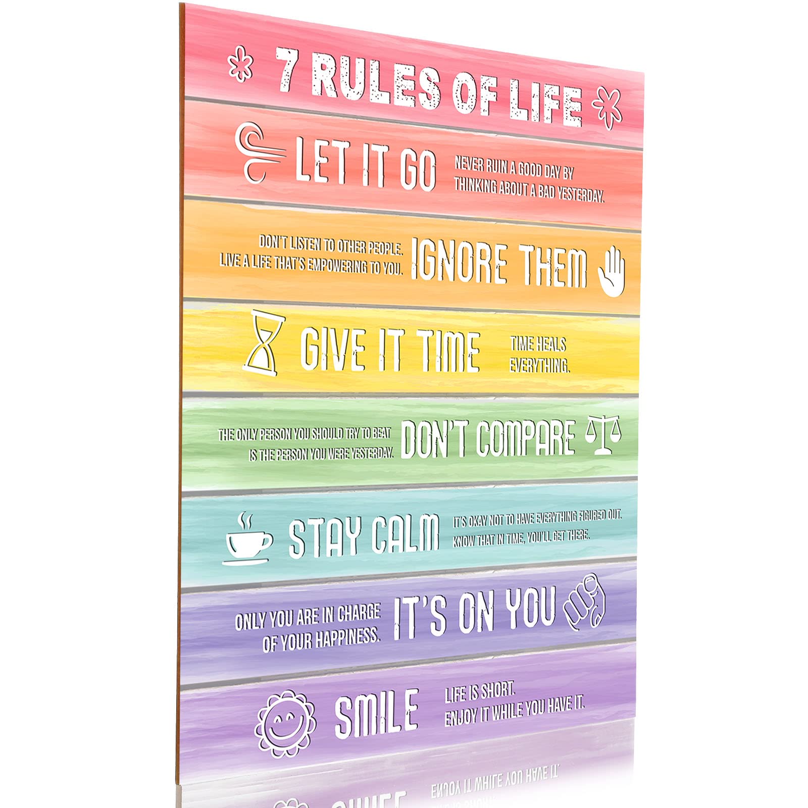 Mua 7 Rules of Life Motivational Quotes Poster 13.8 x 11 Inches ...