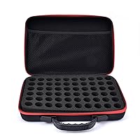 Storage Bag Essential Oils Storage Box 60 Compartments Storage Bags Shock-Proof Storage Package for10ml /15ml Essential Oil Dropping Bottles Essential Oil (Color : Red, Size : 10ML)