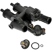 Dorman 902-319 Engine Coolant Thermostat Housing Assembly Compatible with Select Chrysler / Dodge / Jeep Models, Black