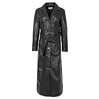 DR235 Women's Classic Full Length Long Coat Winter Black