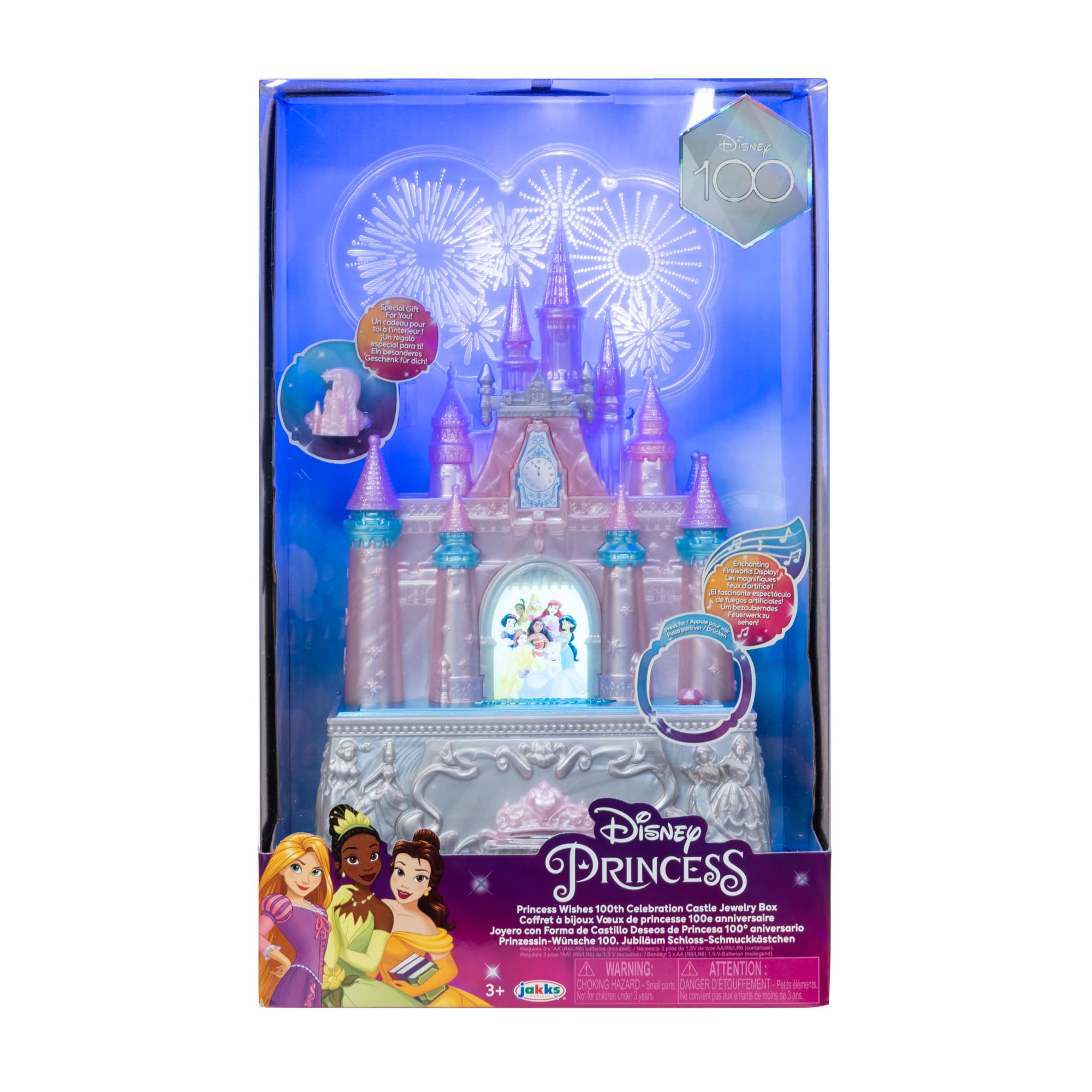 Disney Princess 100th Anniversary Celebration Castle Jewelry Box