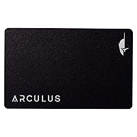 Arculus® Crypto Cold Storage Wallet, Secure Bitcoin Wallet, Crypto Hardware Wallet for NFTs, Ethereum, Bitcoin, Cardano & Other Cryptocurrencies, 3-Factor Authentication, Black