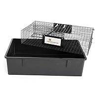 Ratinator No Poison, Multi-Catch Live Animal Rat Catch and Release Cage Trap for Indoor or Outdoor Pest Control, Black